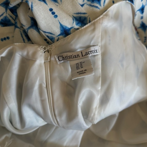 Christian Lacroix Linen Blend Sleeveless Dress - Picture 6 of 7